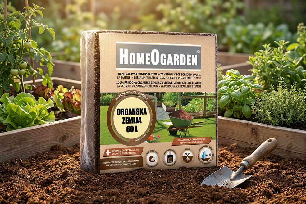 HomeOgarden organska kokosova zemlja 60 L v organskem vrtu ob visoki gredi